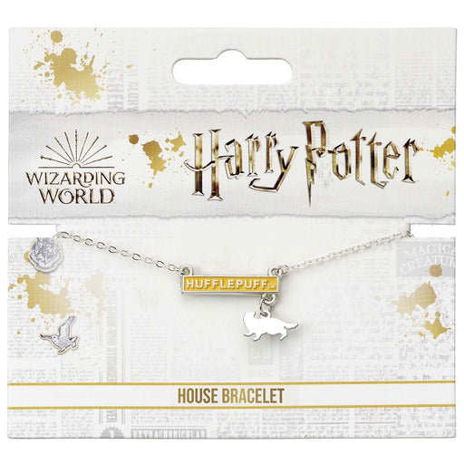 Harry Potter Silver Plated Bar Bracelet Hufflepuff - Excellent Pick
