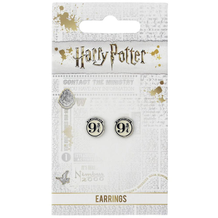 Harry Potter Silver Plated Earrings 9 & 3 Quarters - Excellent Pick