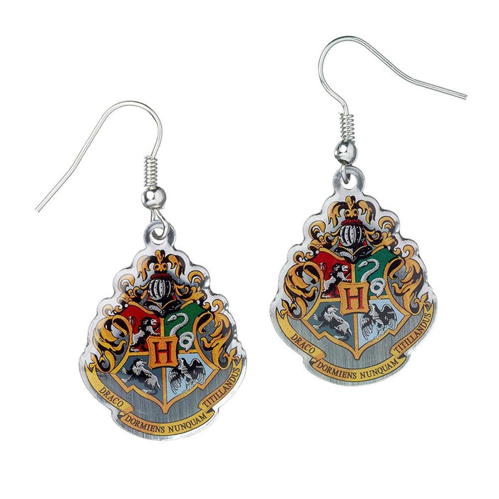Harry Potter Silver Plated Earrings Hogwarts - Excellent Pick