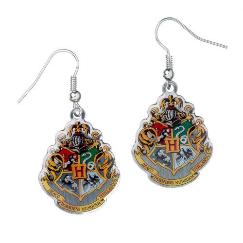 Harry Potter Silver Plated Earrings Hogwarts - Excellent Pick