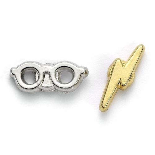Harry Potter Silver Plated Earrings Lightning Bolt & Glasses - Excellent Pick