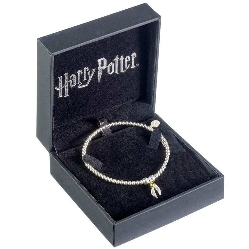 Harry Potter Sterling Silver Crystal Bracelet Golden Snitch - Excellent Pick