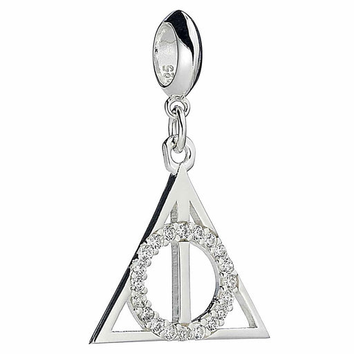 Harry Potter Sterling Silver Crystal Charm Deathly Hallows - Excellent Pick