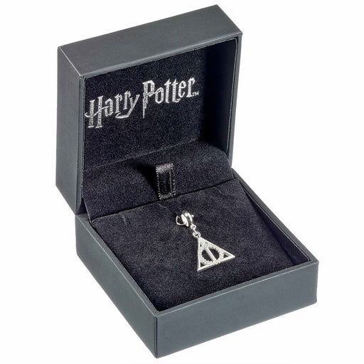Harry Potter Sterling Silver Crystal Charm Deathly Hallows - Excellent Pick