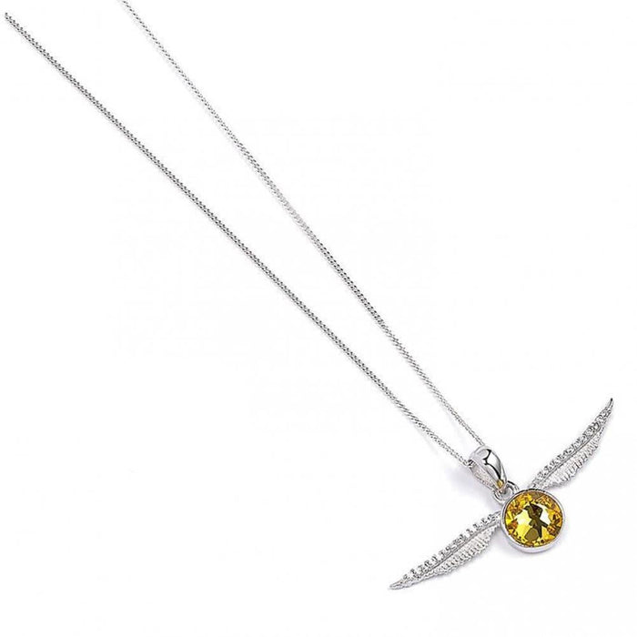 Harry Potter Sterling Silver Crystal Necklace Golden Snitch - Excellent Pick