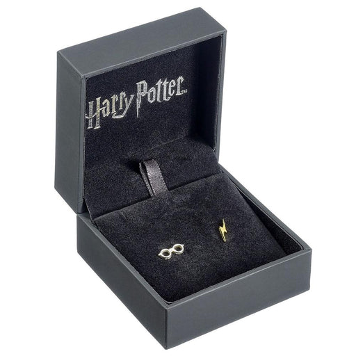 Harry Potter Sterling Silver Earrings Lightning Bolt & Glasses - Excellent Pick