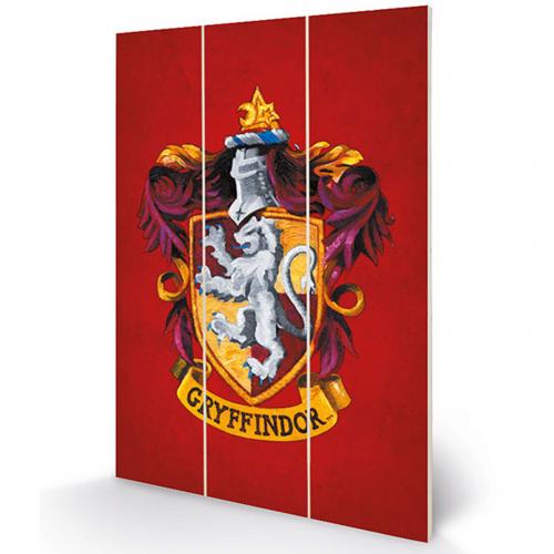 Harry Potter Wood Print Gryffindor - Excellent Pick