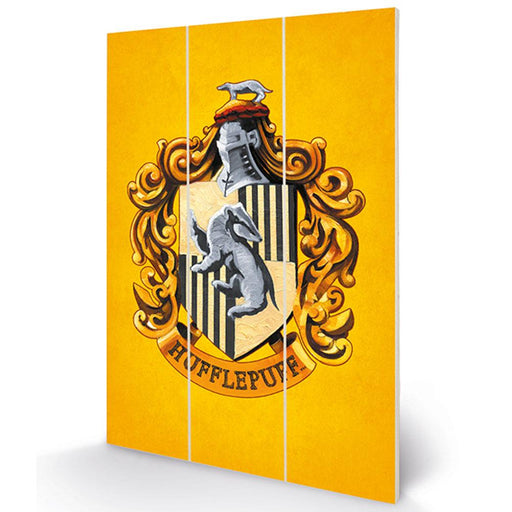 Harry Potter Wood Print Hufflepuff - Excellent Pick