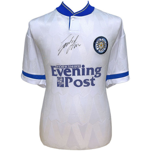 Leeds United FC 1992 Strachan Signed Shirt - Excellent Pick
