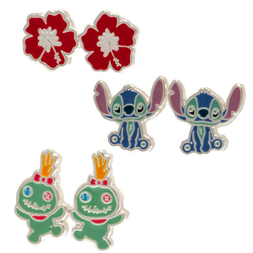 Lilo & Stitch Plated Brass Earring Set - Excellent Pick