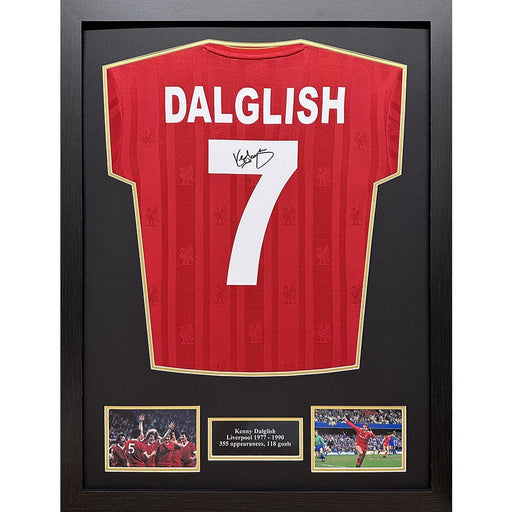 Liverpool FC 1986 Dalglish Signed Shirt (Framed) - Excellent Pick