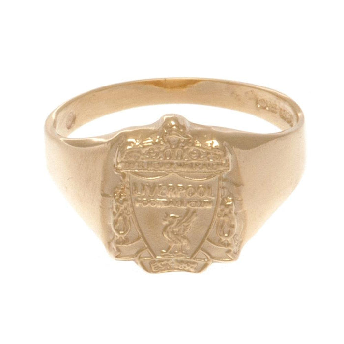 Liverpool FC 9ct Gold Crest Ring Medium - Excellent Pick