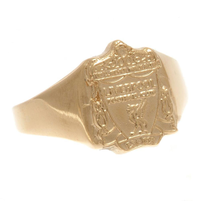 Liverpool FC 9ct Gold Crest Ring Small - Excellent Pick