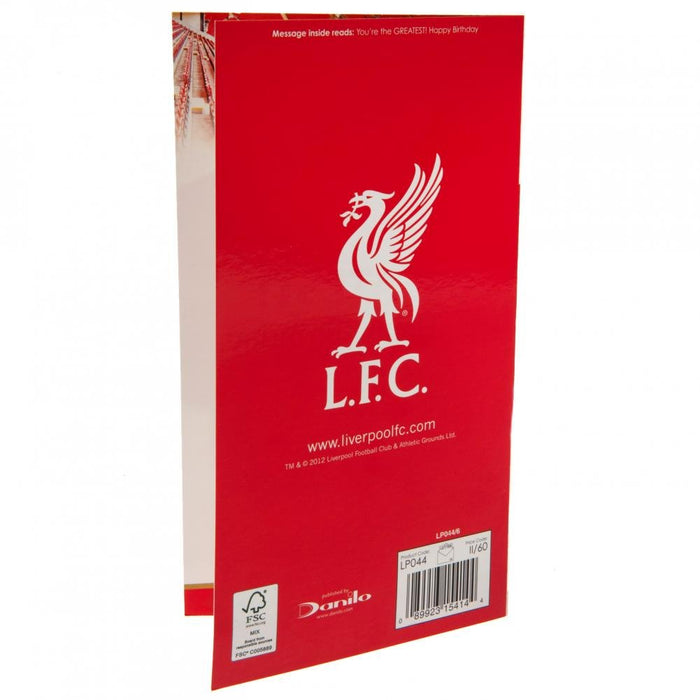 Liverpool FC Birthday Card Dad - Excellent Pick