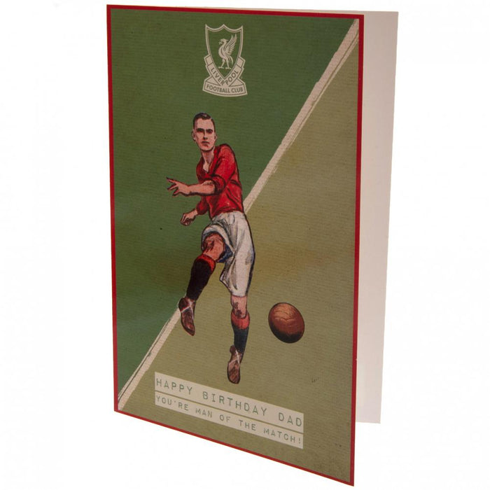 Liverpool FC Birthday Card Dad Retro - Excellent Pick