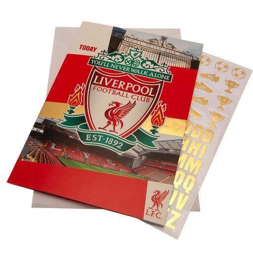 Liverpool FC Birthday Card With Stickers - Excellent Pick