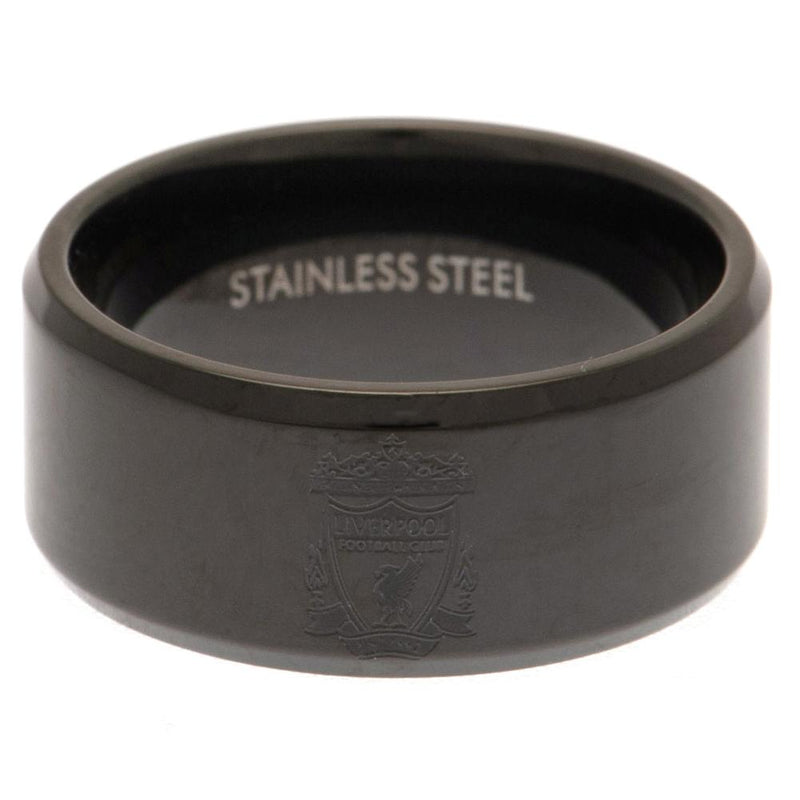 Liverpool FC Black IP Ring Medium - Excellent Pick