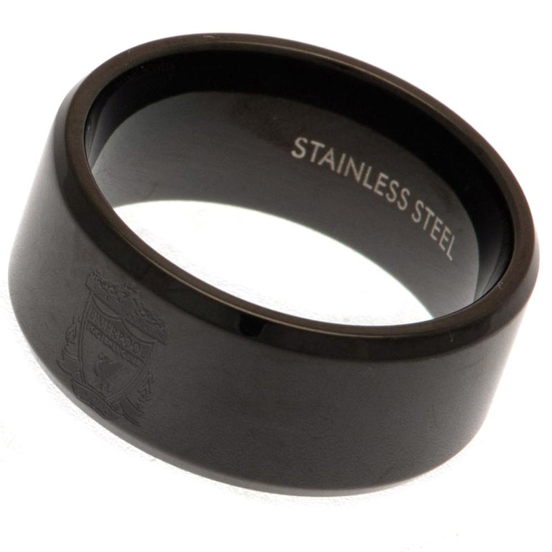 Liverpool FC Black IP Ring Small - Excellent Pick