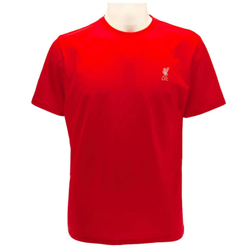 Liverpool FC Embroidered T Shirt Mens Red X Large - Excellent Pick