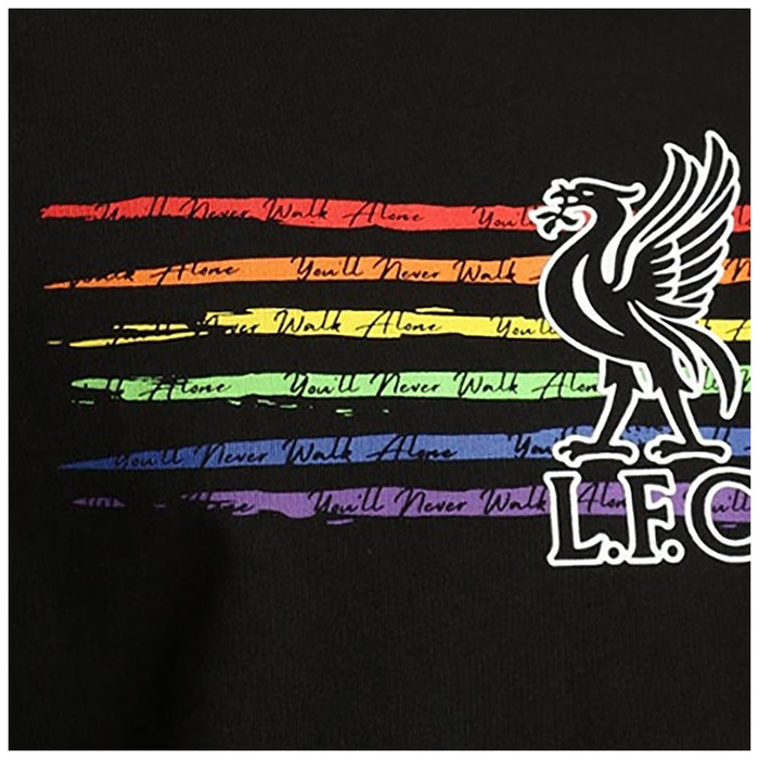 Liverpool FC Liverbird Pride T Shirt Mens Black Large - Excellent Pick