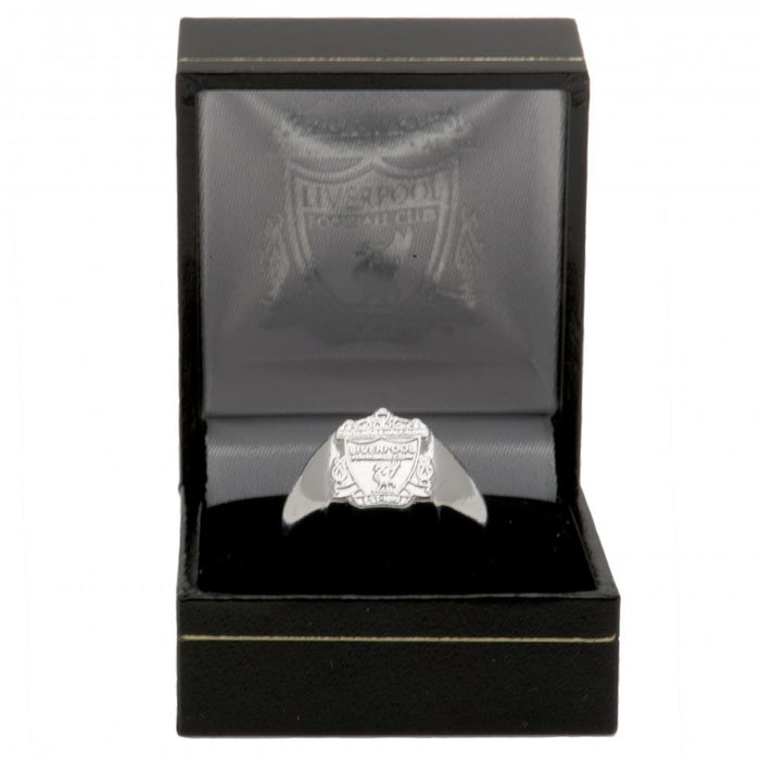 Liverpool FC Silver Plated Crest Ring Small - Excellent Pick