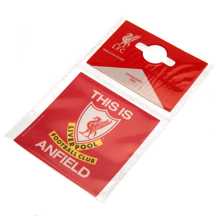 Liverpool FC Single Car Sticker TIA - Excellent Pick