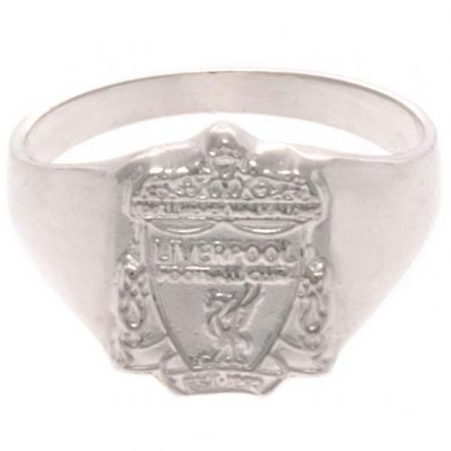 Liverpool FC Sterling Silver Ring Large - Excellent Pick