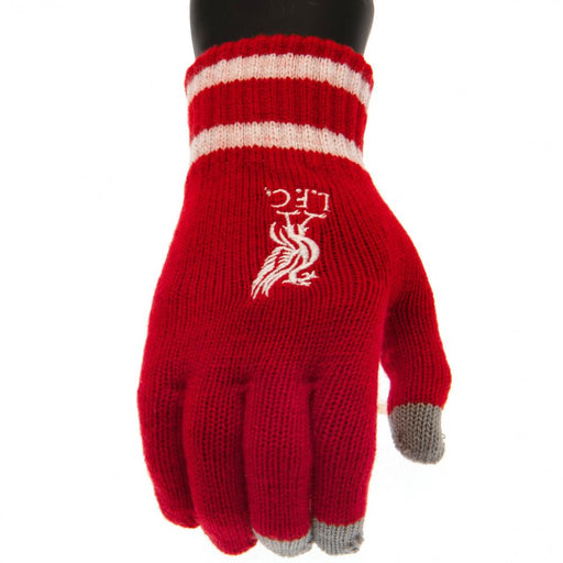 Liverpool FC Touchscreen Knitted Gloves Youths RD - Excellent Pick