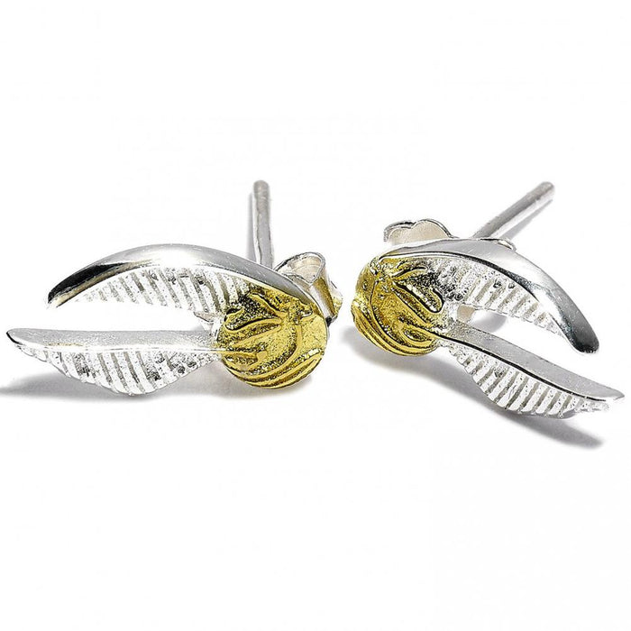 Harry Potter Sterling Silver Earrings Golden Snitch - Excellent Pick