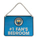 Manchester City FC Bedroom Sign No1 Fan - Excellent Pick