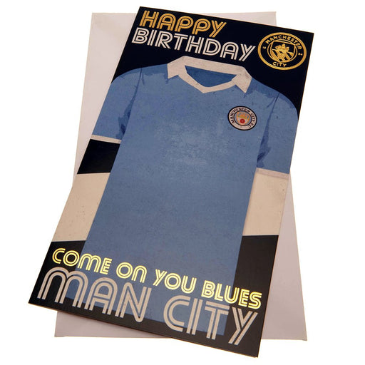 Manchester City FC Birthday Card Retro - Excellent Pick