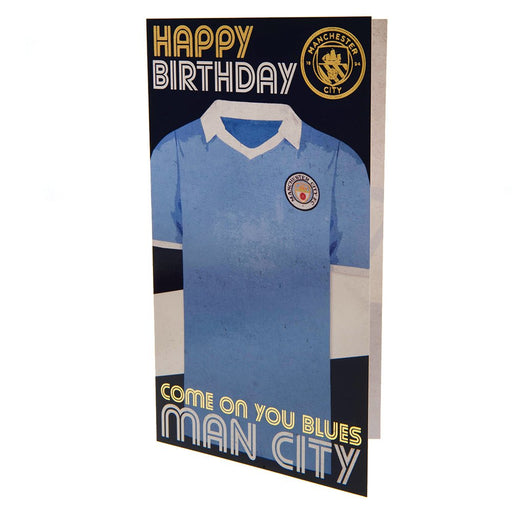 Manchester City FC Birthday Card Retro - Excellent Pick