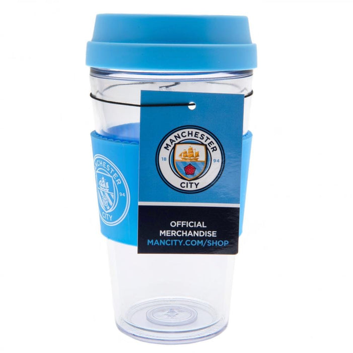 Manchester City FC Clear Grip Travel Mug - Excellent Pick