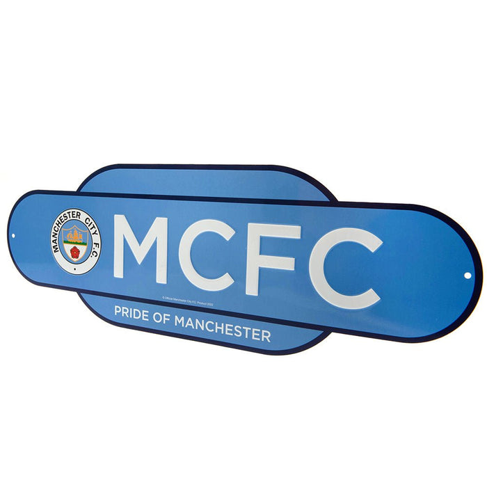 Manchester City FC Colour Retro Sign - Excellent Pick