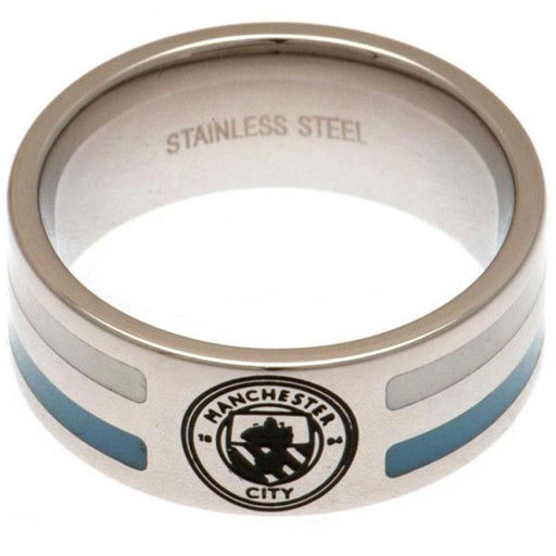 Manchester City FC Colour Stripe Ring Medium - Excellent Pick
