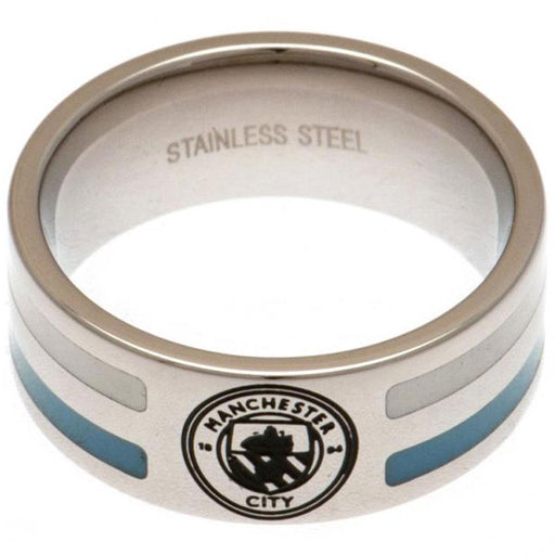 Manchester City FC Colour Stripe Ring Small - Excellent Pick
