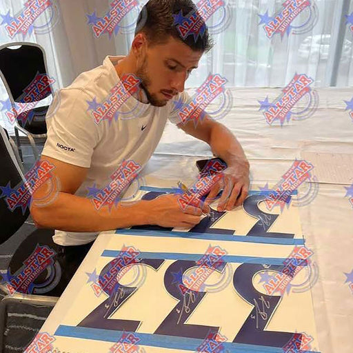 Manchester City FC Dias Signed Shirt (Framed) - Excellent Pick
