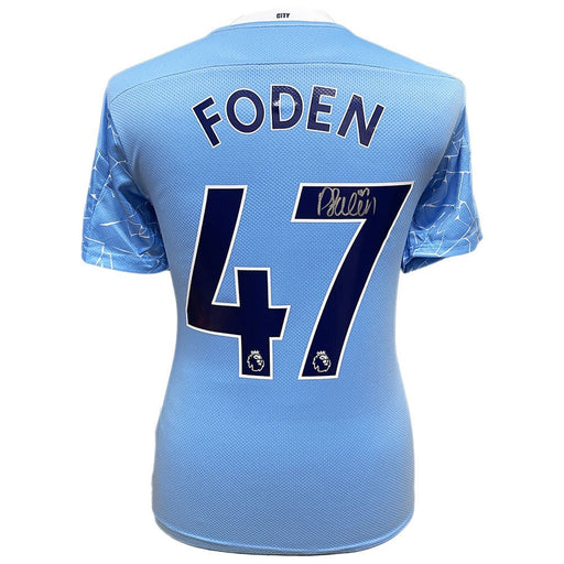 Manchester City FC Foden Signed Shirt - Excellent Pick
