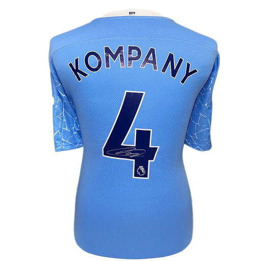 Manchester City FC Kompany Signed Shirt - Excellent Pick