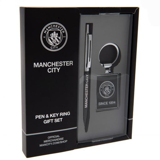 Manchester City FC Pen & Keyring Set - Excellent Pick