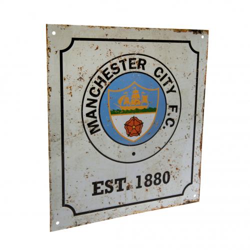 Manchester City FC Retro Logo Sign - Excellent Pick