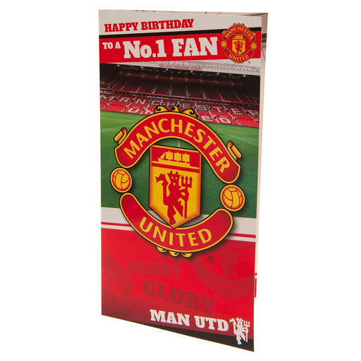 Manchester United FC Birthday Card No 1 Fan - Excellent Pick