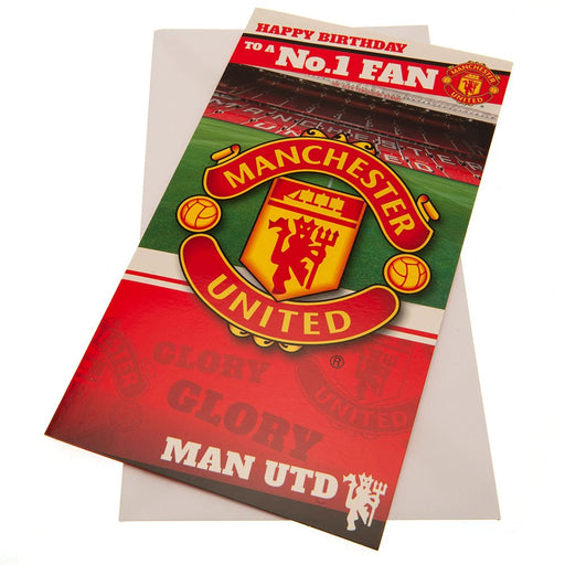 Manchester United FC Birthday Card No 1 Fan - Excellent Pick