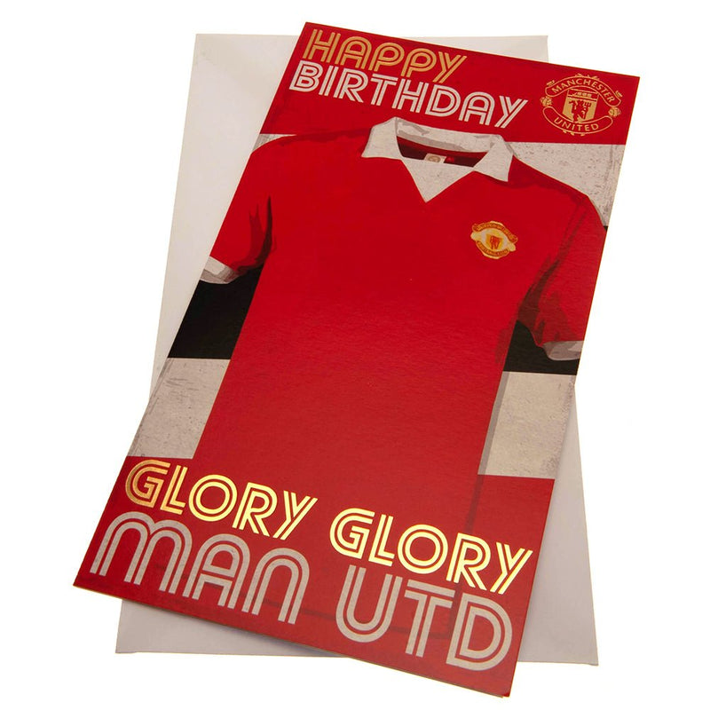Manchester United FC Birthday Card Retro - Excellent Pick