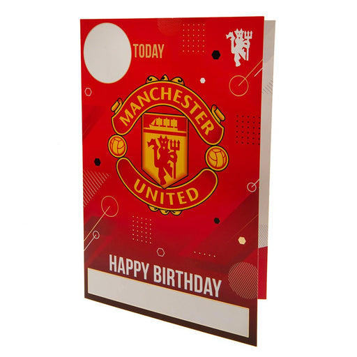 Manchester United FC Birthday Card With Stickers - Excellent Pick