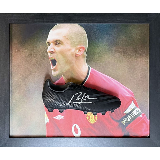 Manchester United FC Keane Signed Boot (Framed) - Excellent Pick