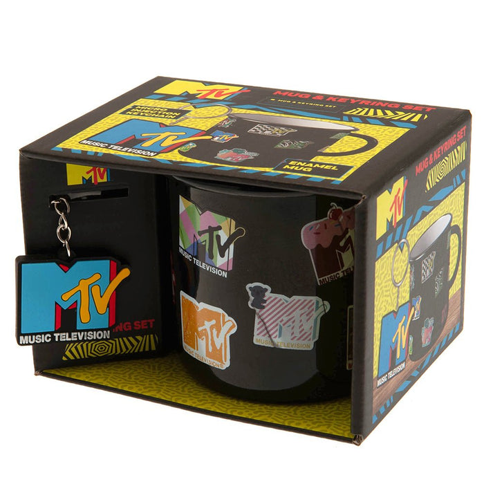MTV Enamel Mug & Keyring Set - Excellent Pick