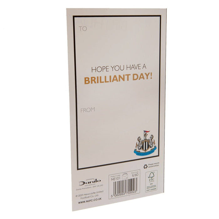Newcastle United FC Birthday Card - Excellent Pick