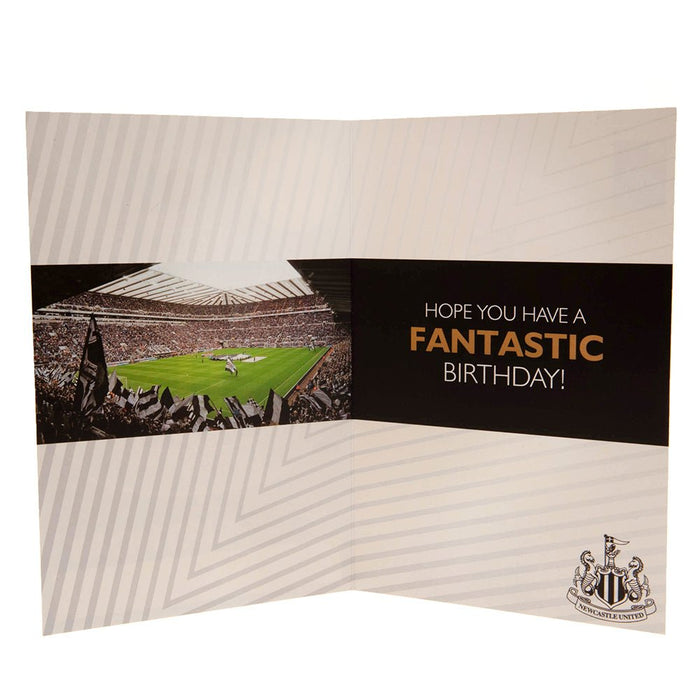 Newcastle United FC Birthday Card With Stickers - Excellent Pick