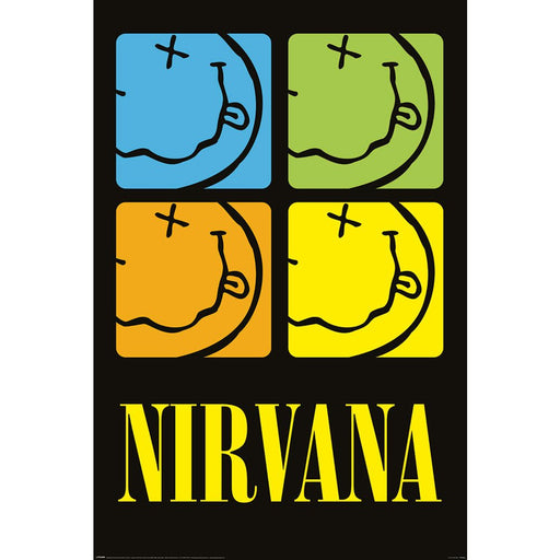Nirvana Poster Smiley Squares 260 - Excellent Pick